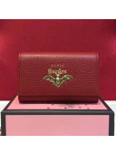 Gucci Garden Bat Leather Key Holder 519801 Red 2018