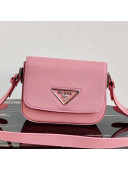Prada Saffiano Leather Shoulder Bag 1BD249 Pink 2020
