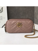 Gucci GG Marmont Mini Chain Bag 546581 Dusty Pink 2019