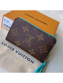 Louis Vuitton Zippy Multicartes Card Holder M64303 Blue 2019