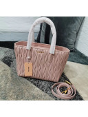 Miu Miu Matelasse Lambskin Leather Tote Bag 5BG163 Pink 2020