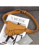 Dior Saddle Belt Bag in Smooth Calfskin Tan 2019