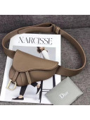 Dior Saddle Belt Bag in Smooth Calfskin Brown 2019