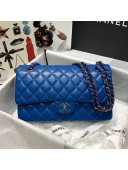 Chanel Lambskin & Rainbow Metal Medium Flap Bag A01112 Blue 2021