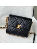 Chanel Calfskin Mini Flap Bag AS2377 Black 2021