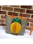 Gucci Children's GG Tote Bag ‎with Pineapple and Strap 585933 2019