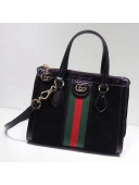 Gucci Suede Ophidia Small GG Tote Bag 547551 Black 2018