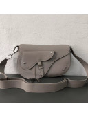 Dior Saddle Shoulder Bag in Calfskin Grey 2019