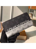 Louis Vuitton Monogram Eclipse Split Coated Canvas Zippy Wallet M63027 2018