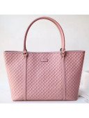 Gucci Signature Leather Shopping Tote Bag 449647 Pink 2018