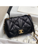 Chanel Pleated Calfskin Small Flap Bag AS2232 Black 2020