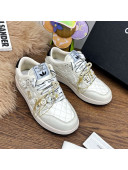 Chanel Quilted Leather Sneakers with Tassel Charm White 2021