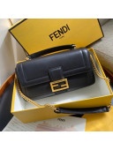 Fendi Baguette Chain Bag in All Black Nappa Leather 2020