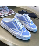 Chanel Striped Canvas Sneakers Blue 2021