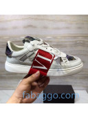 Valentino VL7N Sneaker with Banded Calfskin and Print Red/Purple 2020 (For Women and Men) 