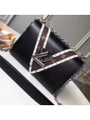 Louis Vuitton Epi Leather/Monogram Canvas Stud Twist MM Bag Black 2018