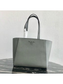 Prada Saffian Calfskin Tote Bag 1BG288 Grey 2019