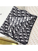 Dior Oblique Silk Square Scarf 90x90cm Black 2021 09