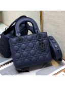 Dior My ABCDior Small Bag in Dark Blue Ultramatte Cannage Calfskin 20205
