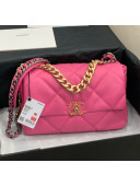 Chanel Quilted Lambskin Chanel 19 Large Flap Bag AS1161 Pink 2020 