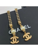 Chanel Crystal Long Earrings 69 2020