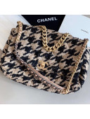 Chanel 19 Tweed Maxi Flap Bag AS1162 Black/Beige 2019