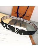 Louis Vuitton Giant Monogram LV Iconic 30mm Reversible Belt M0151U Khaki Green/Silver 2019