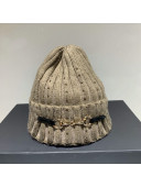 Gucci Horsebit Wool Knit Hat Khaki Grey 2021