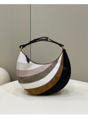 Fendi Fendigraphy inlaying Small Hobo Bag with Metal FENDI Beige/Brown 2022 80056M