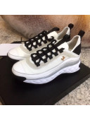 Chanel Calfskin Sneakers G35617 White 2019