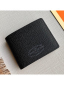 Louis Vuitton Men's Multiple Wallet with LV Stamp Print M30380 Black 2020