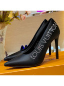 Louis Vuitton Call Back Silk Crystal Signature High-Heel Pump Black 2019