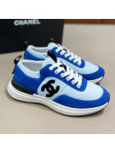 Chanel Suede and Nylon Sneakers G37122 Royal Blue 2021