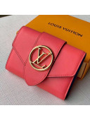 Louis Vuitton LV Circle Pont 9 Compact Wallet M69177 Pink 2020