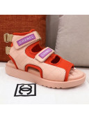 Chanel Goatskin High-top Strap Flat Sandals G37231 Nude 2021