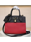 Louis Vuitton City Steamer Mini Top Handle Bag M53804 Black/Red 2019