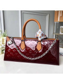 Louis Vuitton Monogram Vernis Leather Sac Tricot Bag M44371 Burgundy 2019