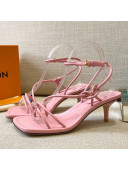 Louis Vuitton Nova Lambskin Strap Sandals 5.5cm Pink 2021 
