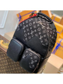 Louis Vuitton Monogram Drip Multipocket Backpack M45973 Black 2022