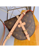 Louis Vuitton Vintage Monogram Canvas Saddle Shoulder Bag M45443 Nude 2019