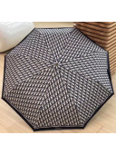 Dior  logo pattern umbrella for sun & rain navy blue