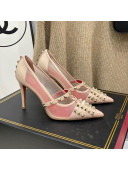 Valentino Rockstud Alcove Calfskin Pumps 9.5cm Pink 2021