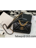 Chanel 19 Lambskin Wallet on Chain WOC AP0957 Black/Matte Silver/Light Gold/Aged Gold 2022  