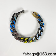 Louis Vuitton Chain Links Patches Bracelet Blue/Yellow 2021 40