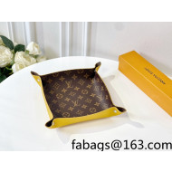Louis Vuitton Monogram Canvas and Leather Tray 25cm Yellow 2021 44
