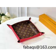Louis Vuitton Monogram Canvas and Leather Tray 25cm Red 2021 46
