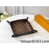 Louis Vuitton Monogram Canvas and Leather Tray 25cm Black 2021 42
