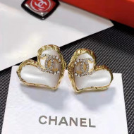 Chanel Love Earrings White 2022 05