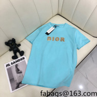 Dior Cotton T-Shirt Blue 2022 29