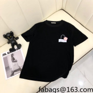 Valentino Cotton T-Shirt Black 2022 40